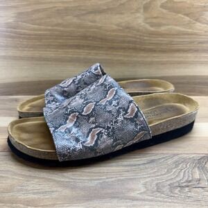 NAOT Israel Ipanema Python Print Sandals 11 EU 42 Slide Comfort Wedge‎